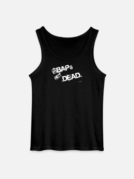 ABAPsNotDead white - Gildan Männer Tank Top - Schwarz