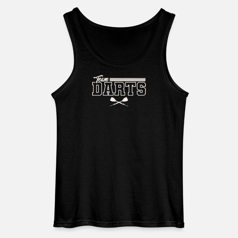 Dart Darten Darts Team - Gildan Männer Tank Top - Schwarz