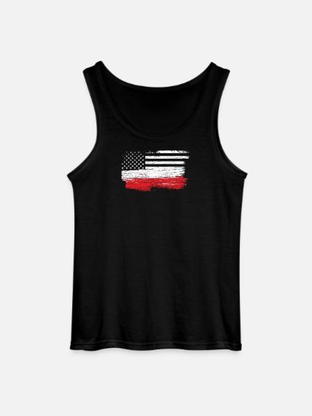 Brushed U.S. Flag Art - Gildan Men’s Tank Top - black