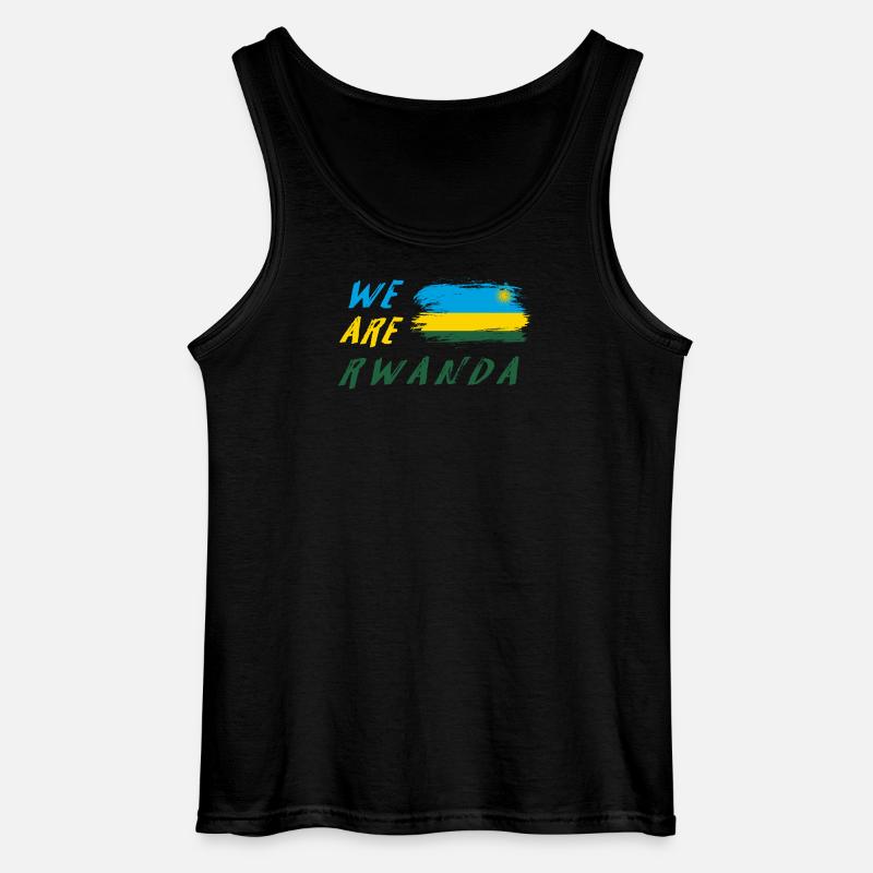 Wir sind Ruanda - Gildan Männer Tank Top - Schwarz