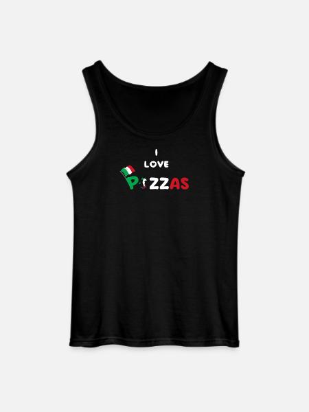 Italienische Pizza Pazzaiolo - Gildan Männer Tank Top - Schwarz