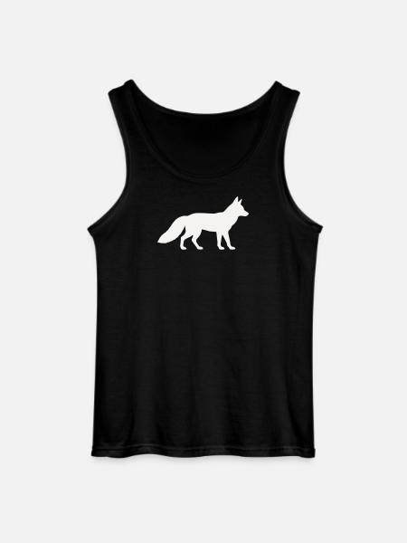 Wolf - Gildan Männer Tank Top - Schwarz
