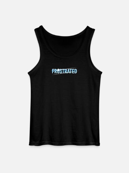Frustrated statement for stressed people - Gildan Men’s Tank Top - black