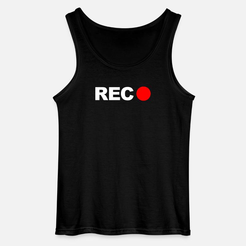 REC - Gildan Männer Tank Top - Schwarz