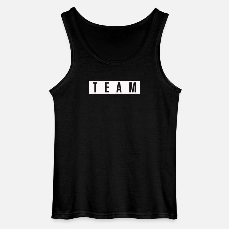 TEAM Blockschrift  - Gildan Männer Tank Top - Schwarz