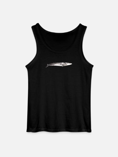 Fin whale Balaenoptera physalus - Gildan Men’s Tank Top - black
