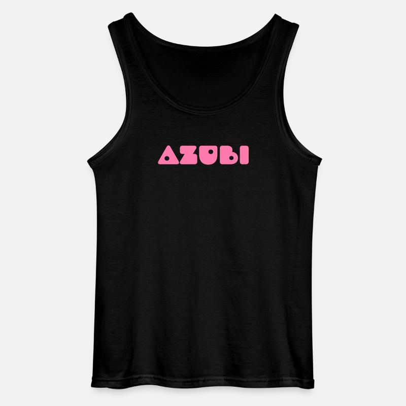Azubi Tshirt 8 23 rosa - Gildan Männer Tank Top - Schwarz