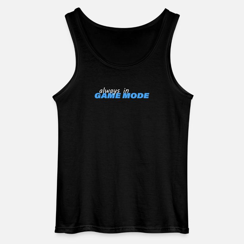 ALWAYS IN GAME MODE - Gildan Männer Tank Top - Schwarz