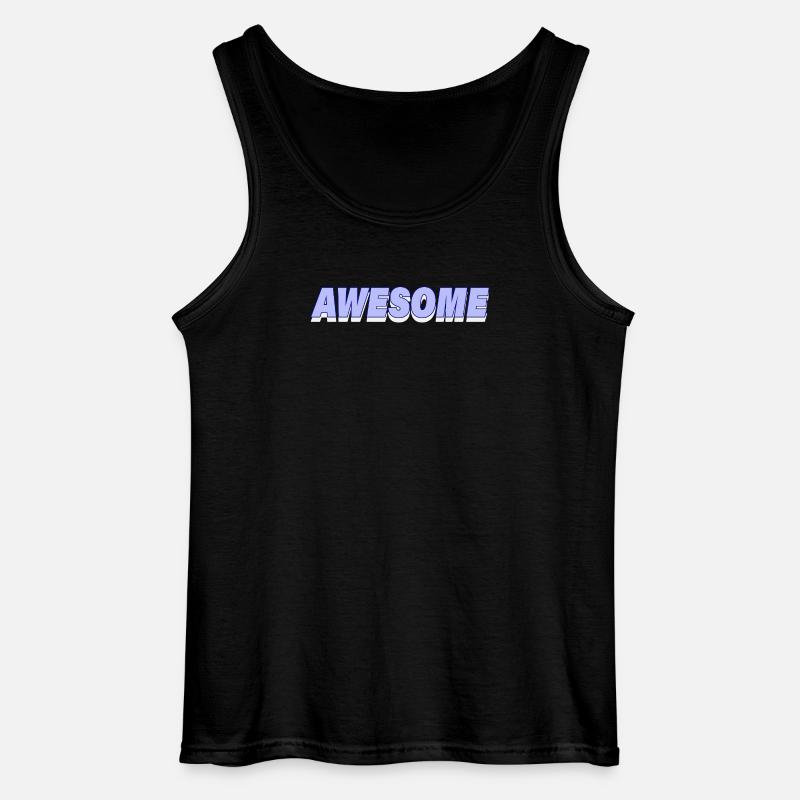AWESOME - Gildan Männer Tank Top - Schwarz