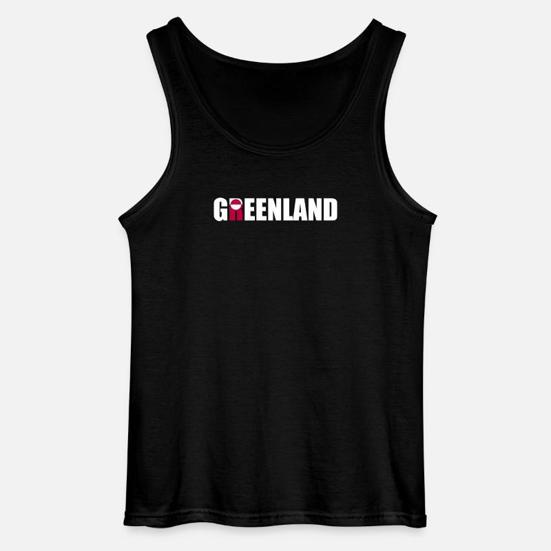 Grønland - Danmark - Danmark - Dänemark - Gildan tanktop til mænd - sort