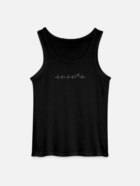Scooter Heartbeat - Gildan Men’s Tank Top - black