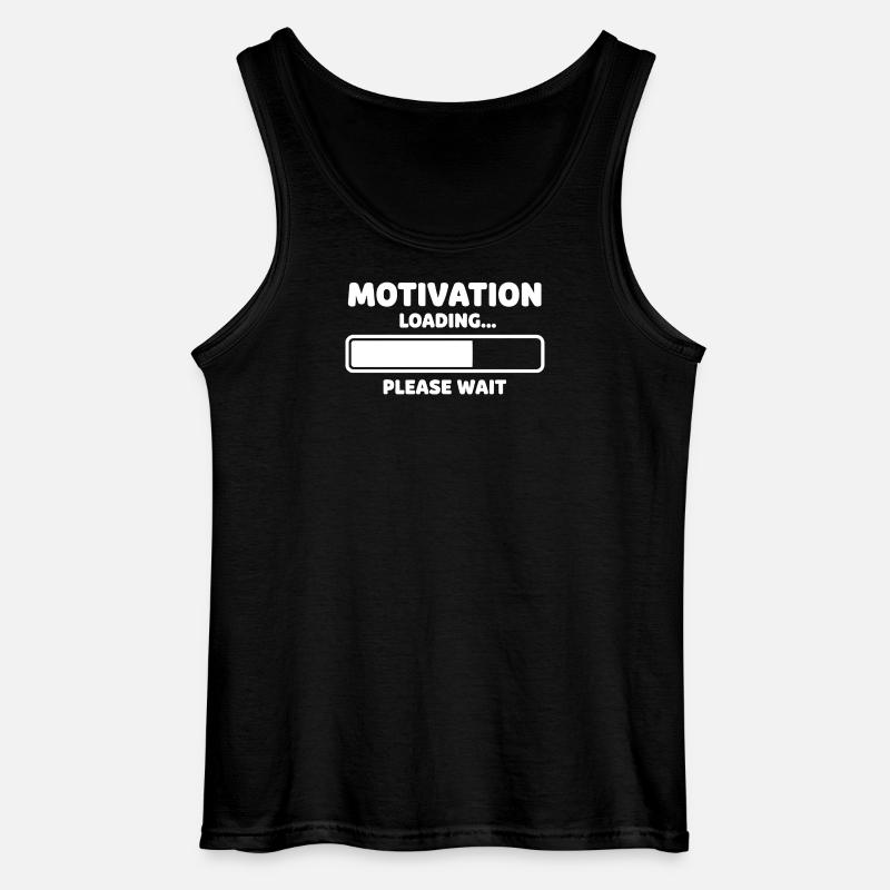 Motivation Loading Humor Design - Gildan Männer Tank Top - Schwarz