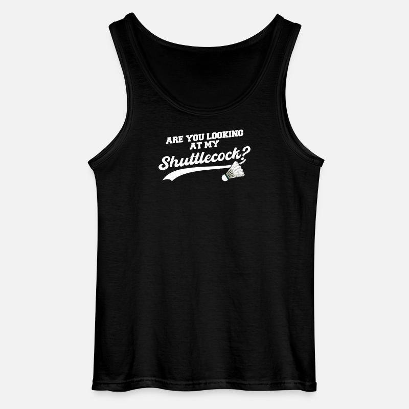 Federball Badminton Badmintonspieler - Gildan Männer Tank Top - Schwarz