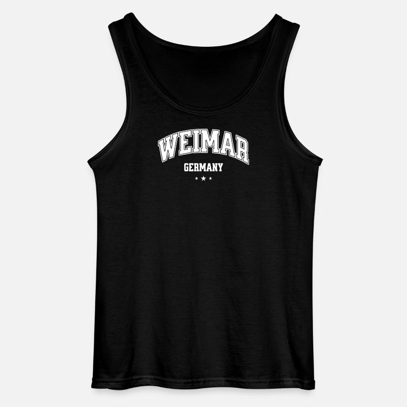 Weimar Germany – Retro College Design - Gildan Männer Tank Top - Schwarz