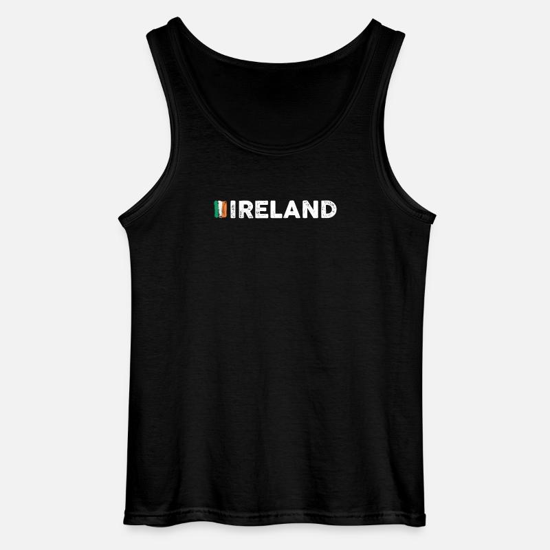 Flagge Irlands - Gildan Männer Tank Top - Schwarz