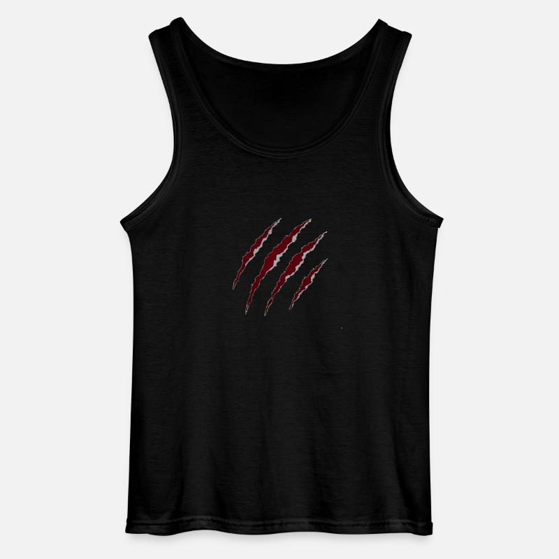 CLAW MARKS - Gildan Men’s Tank Top - black