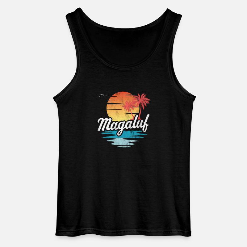Magaluf - Gildan Männer Tank Top - Schwarz