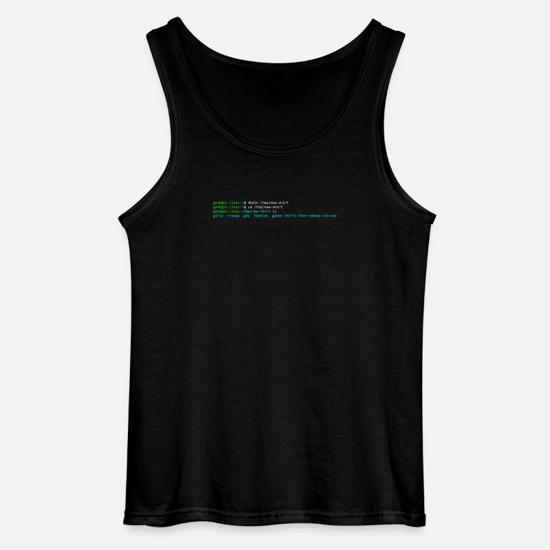 Linux-Terminal - Gildan Männer Tank Top - Schwarz
