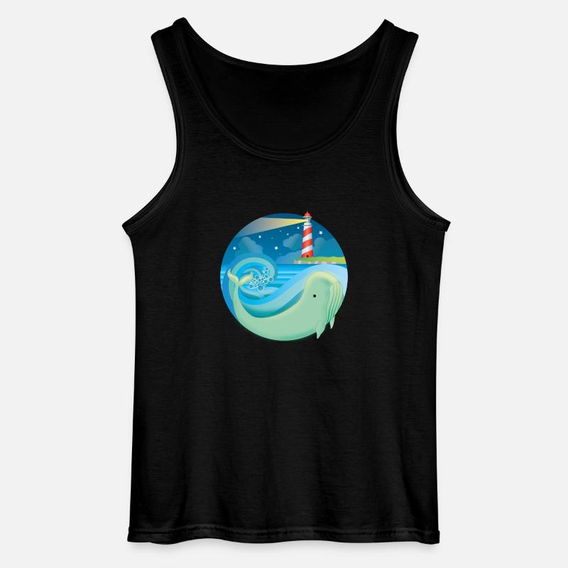 Wal - Gildan Männer Tank Top - Schwarz