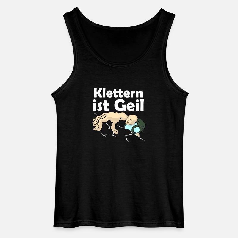 Klettern ist Geil | Klettern - Gildan Männer Tank Top - Schwarz