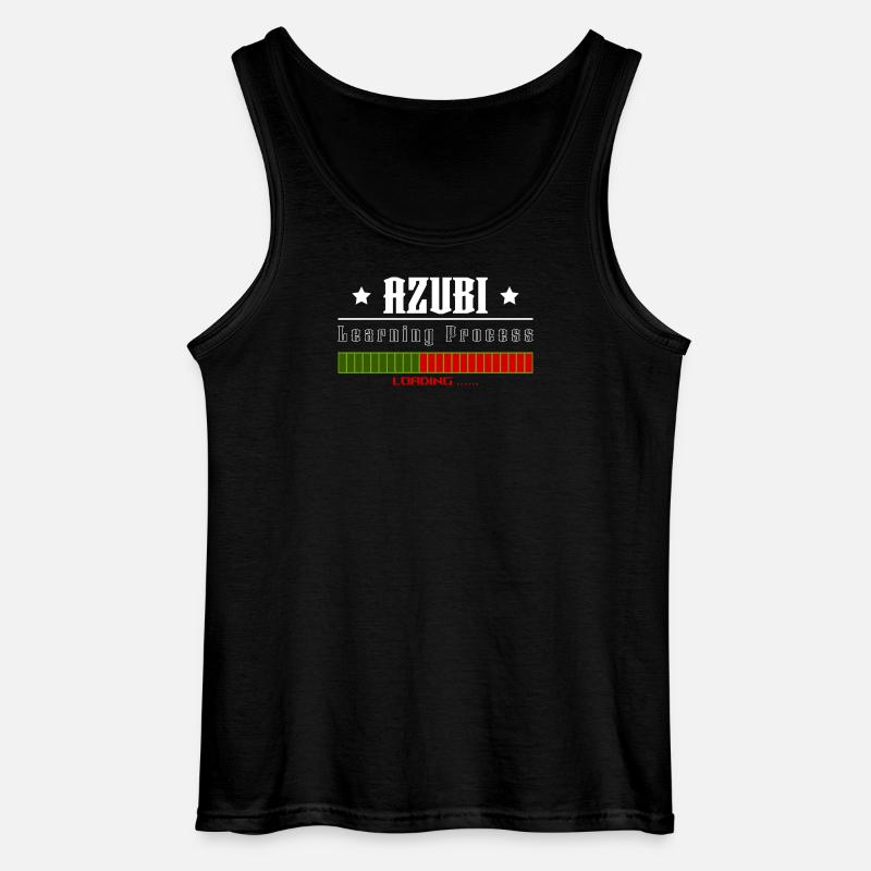 AZUBI learning process loading tshirt - Gildan Männer Tank Top - Schwarz