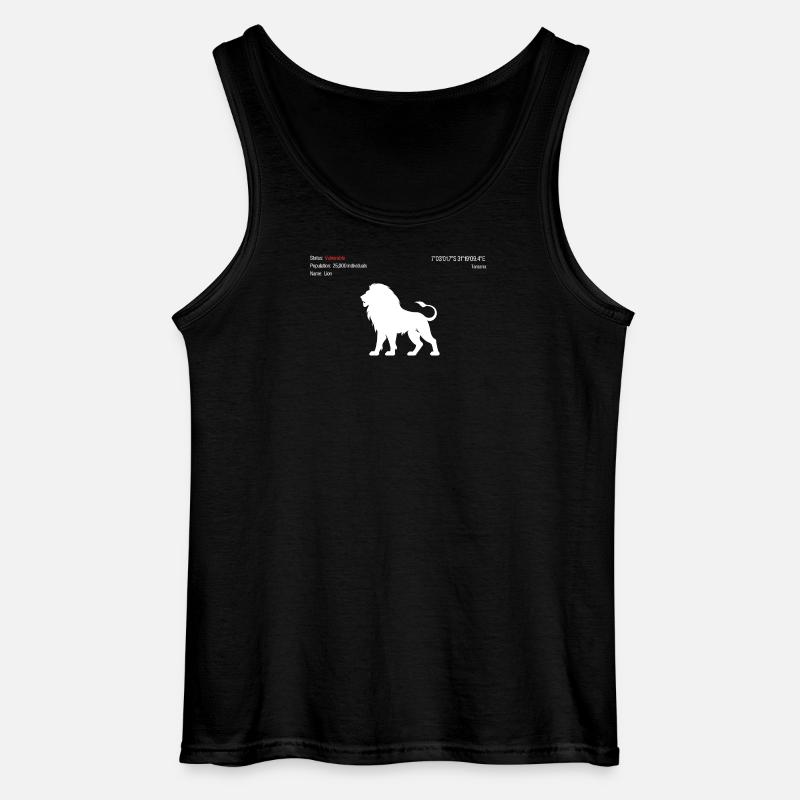 Löwe - Gildan Männer Tank Top - Schwarz