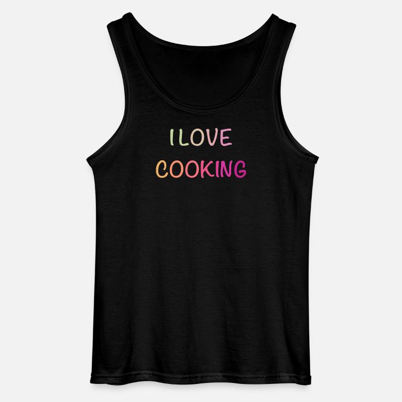 Pastell-Liebe Kochen Shirt - Gildan Männer Tank Top - Schwarz