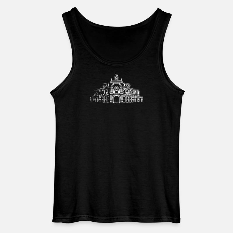 Semperoper Dresden Architektur Kunst - Gildan Männer Tank Top - Schwarz