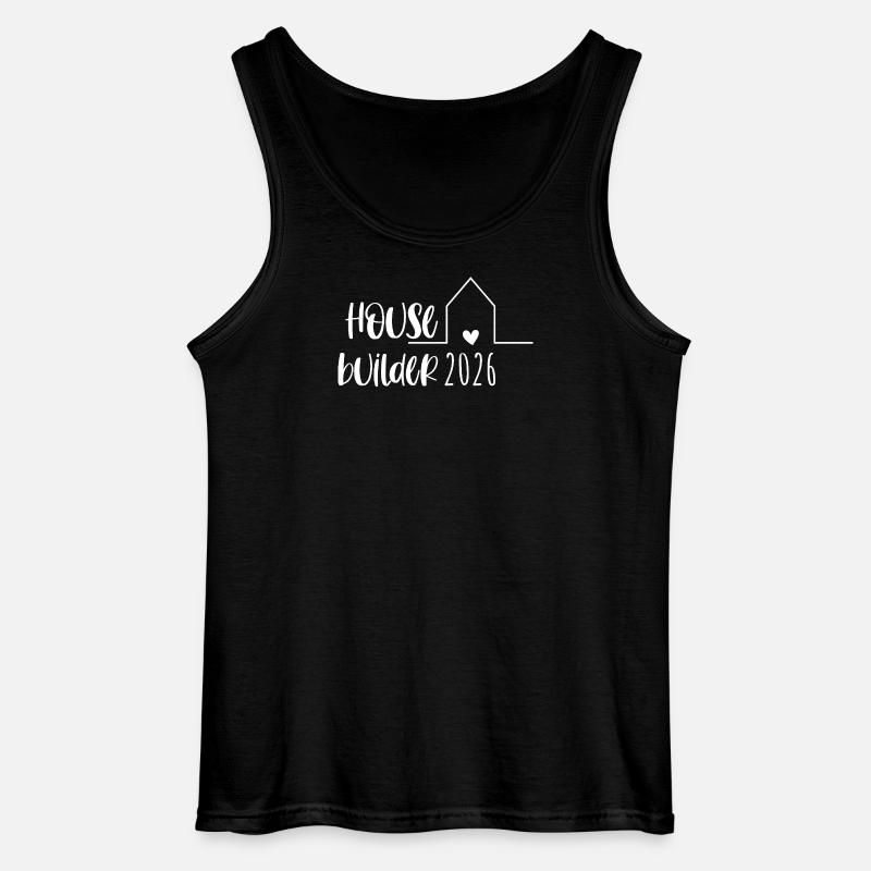 Housebuilder 2026 Gift Home Construction - Gildan Men’s Tank Top - black