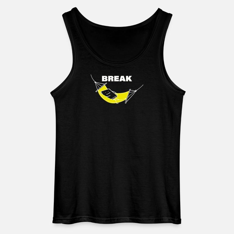 BREAK - Gildan Männer Tank Top - Schwarz
