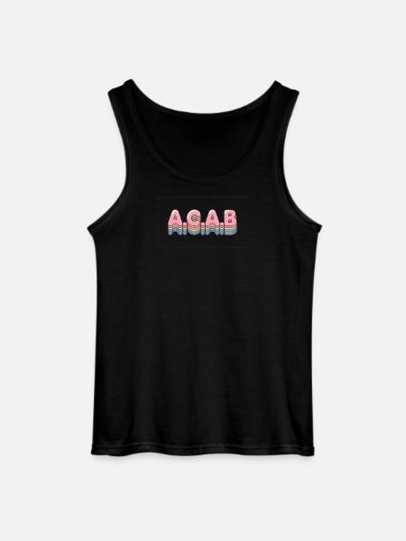 A.C.A.B - Antifa Tee - Gildan Men’s Tank Top - black