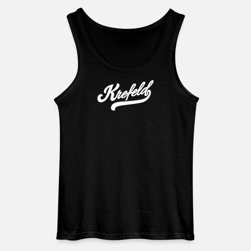 Krefeld Retro - Gildan Männer Tank Top - Schwarz