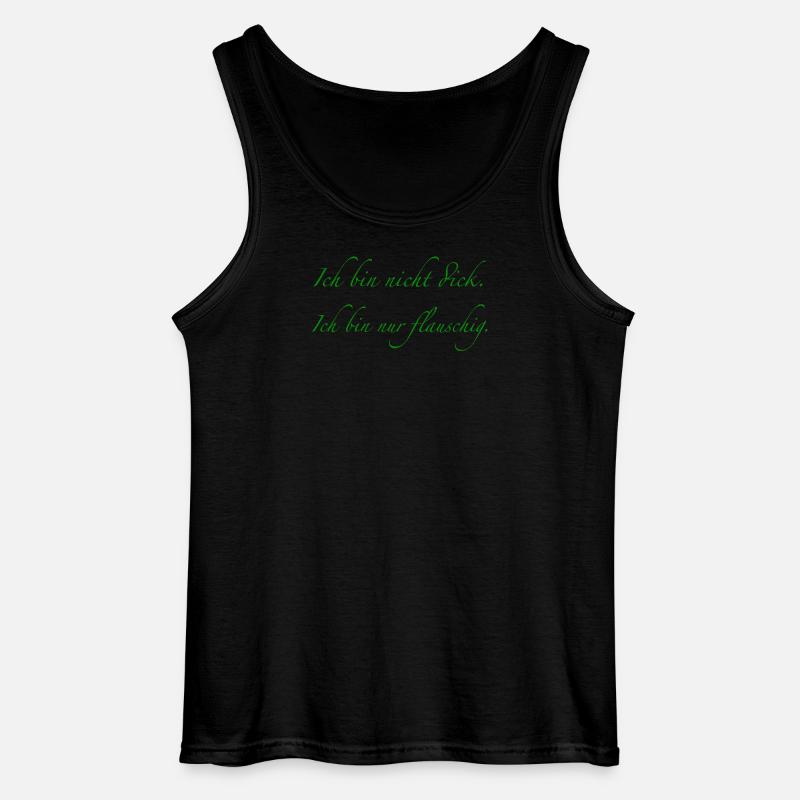 Ich bin nicht dick. - Gildan Männer Tank Top - Schwarz