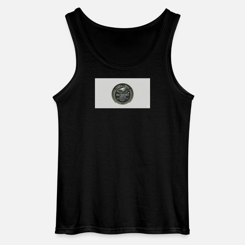 DU SIEHST - Gildan Männer Tank Top - Schwarz