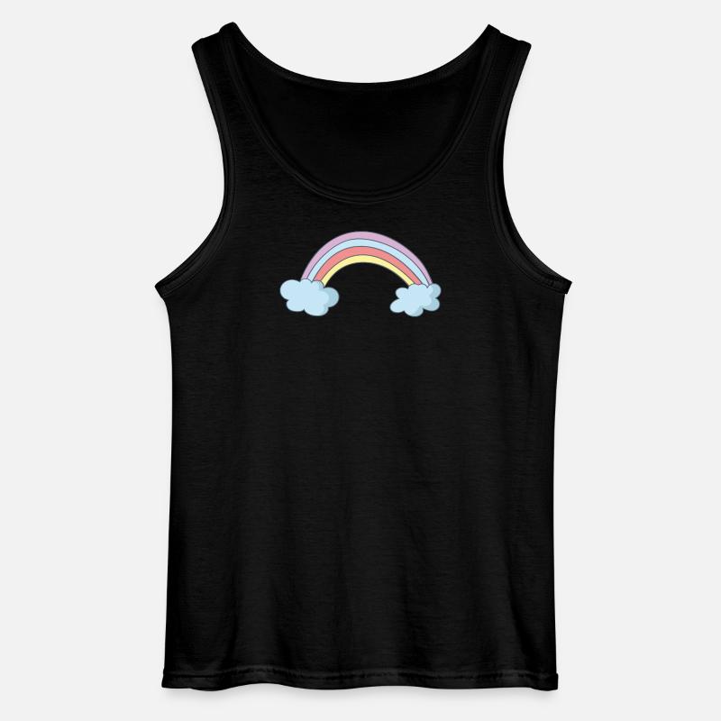 Regenbogen - Gildan Männer Tank Top - Schwarz