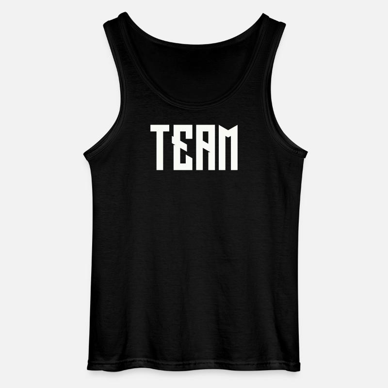 TEAM Blockschrift  - Gildan Männer Tank Top - Schwarz