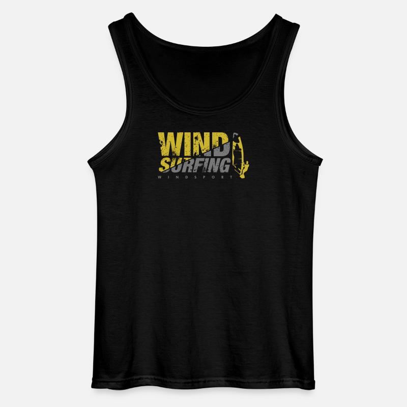 WINDSURFING Windsurfen - Gildan Männer Tank Top - Schwarz