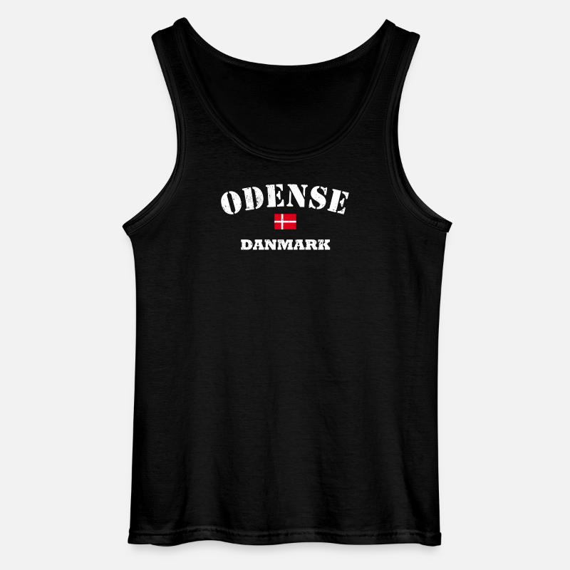 Odense Danmark - Gildan Männer Tank Top - Schwarz