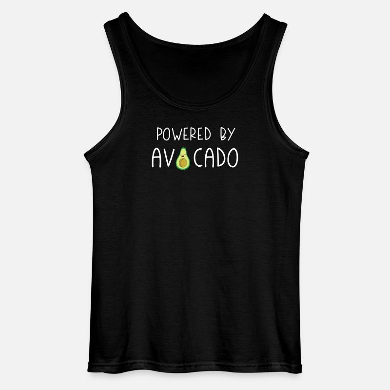 Angetrieben von Avocado - Gildan Männer Tank Top - Schwarz