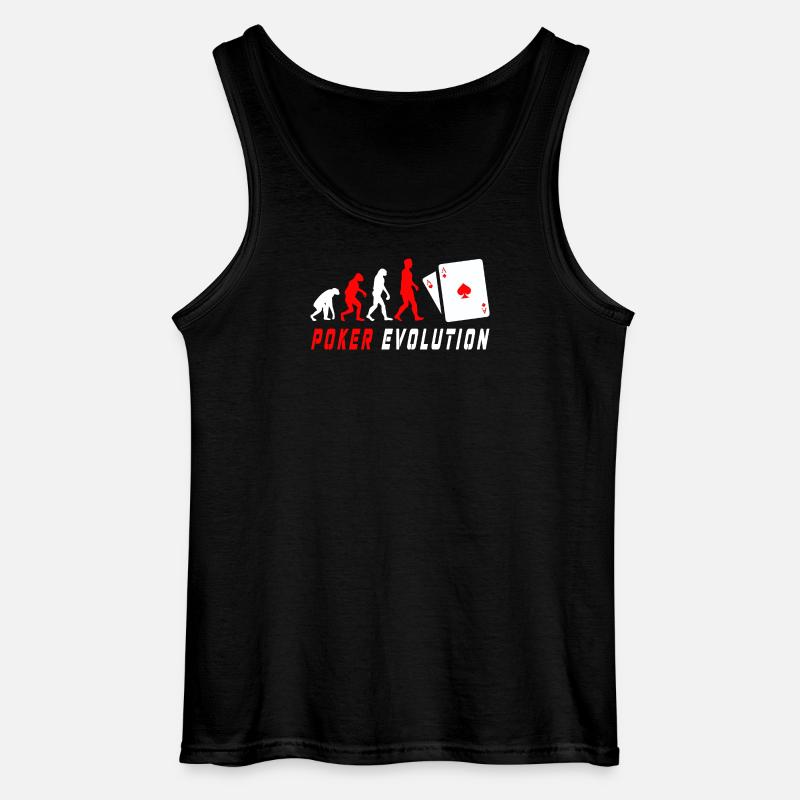 Poker Evolution - Gildan Männer Tank Top - Schwarz