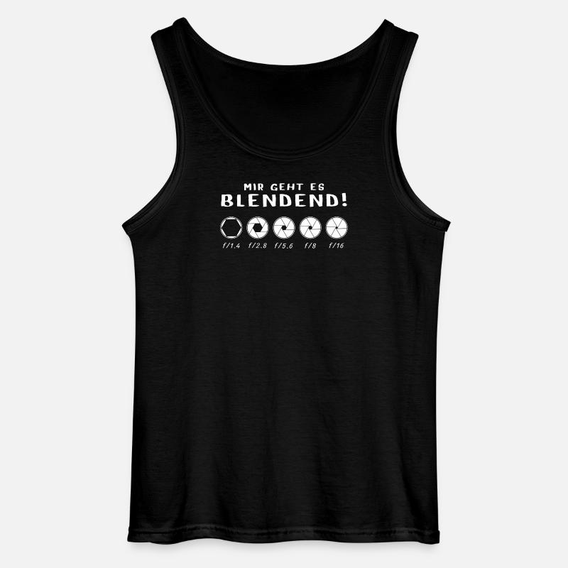 Mir geht es blendend - Gildan Männer Tank Top - Schwarz