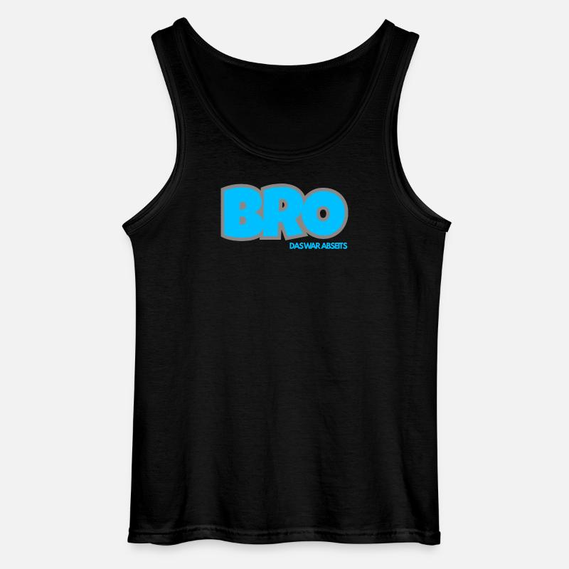 BRO. DAS WAR ABSEITS - Gildan Männer Tank Top - Schwarz