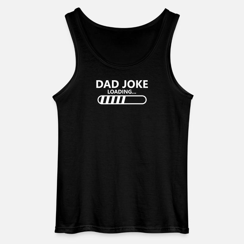 Dad Joke Loading Father's Day - Gildan Männer Tank Top - Schwarz