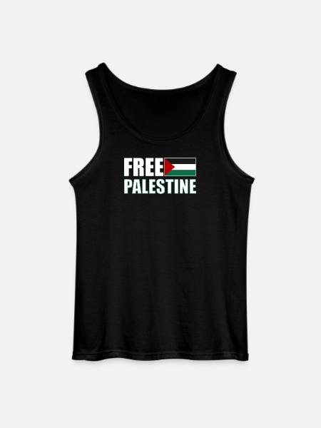 Free Palestine - Gildan Men’s Tank Top - black