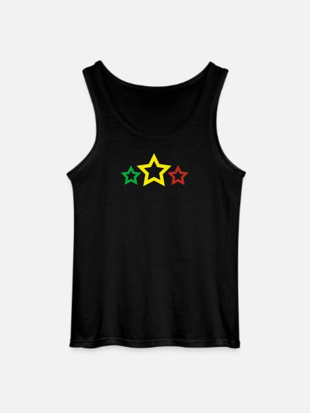 Jamstars - Reggae Colours - Gildan Männer Tank Top - Schwarz