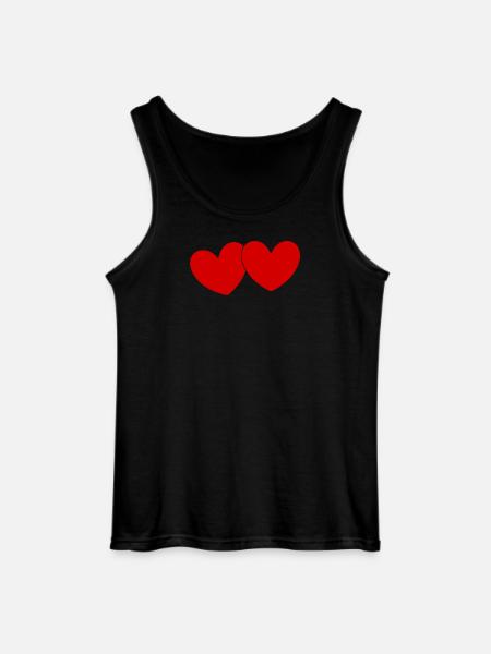 Coeur Cadeau Saint-Valentin Saint-Valentin - Débardeur Gildan Homme - noir