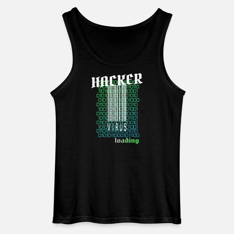 Anonymous, hacker - Gildan Men’s Tank Top - black