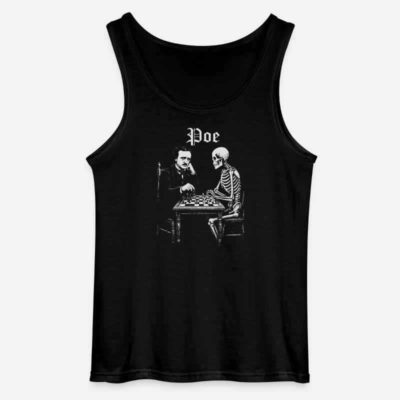 Poe und Skeleton Schachduell - Gildan Männer Tank Top - Schwarz