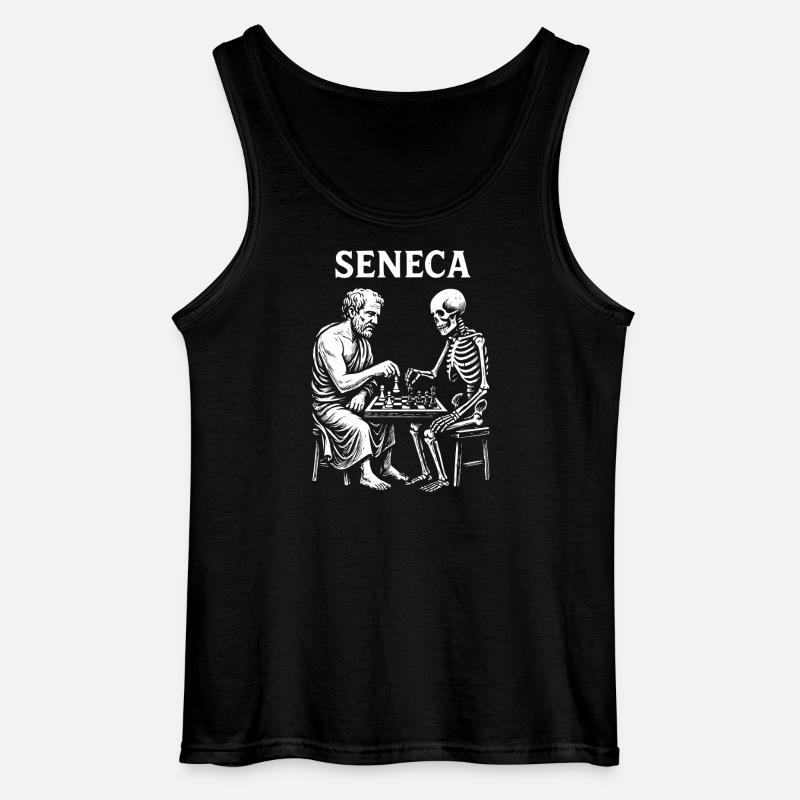 Seneca Skelettschach - Gildan Männer Tank Top - Schwarz