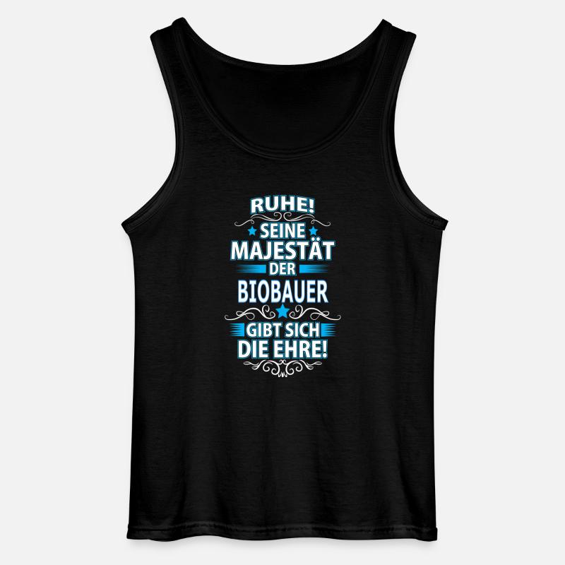 BIOBAUER - Gildan Männer Tank Top - Schwarz
